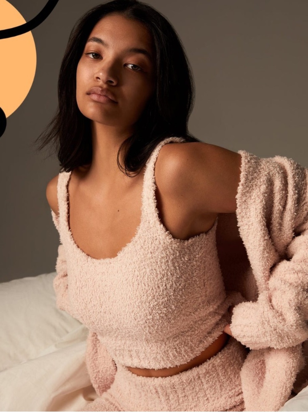 SKIMS Cozy Knit Tank in Dusk - SM